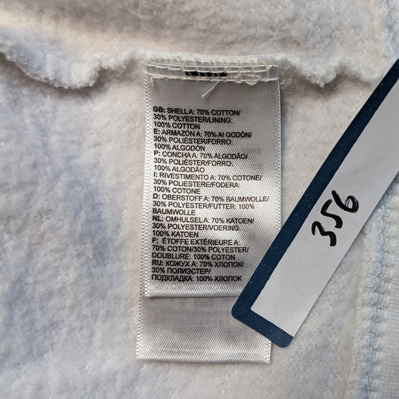 The North Face White Hoodie Full Zipper  White Woman's Medium Sweater - Picture 14 of 14